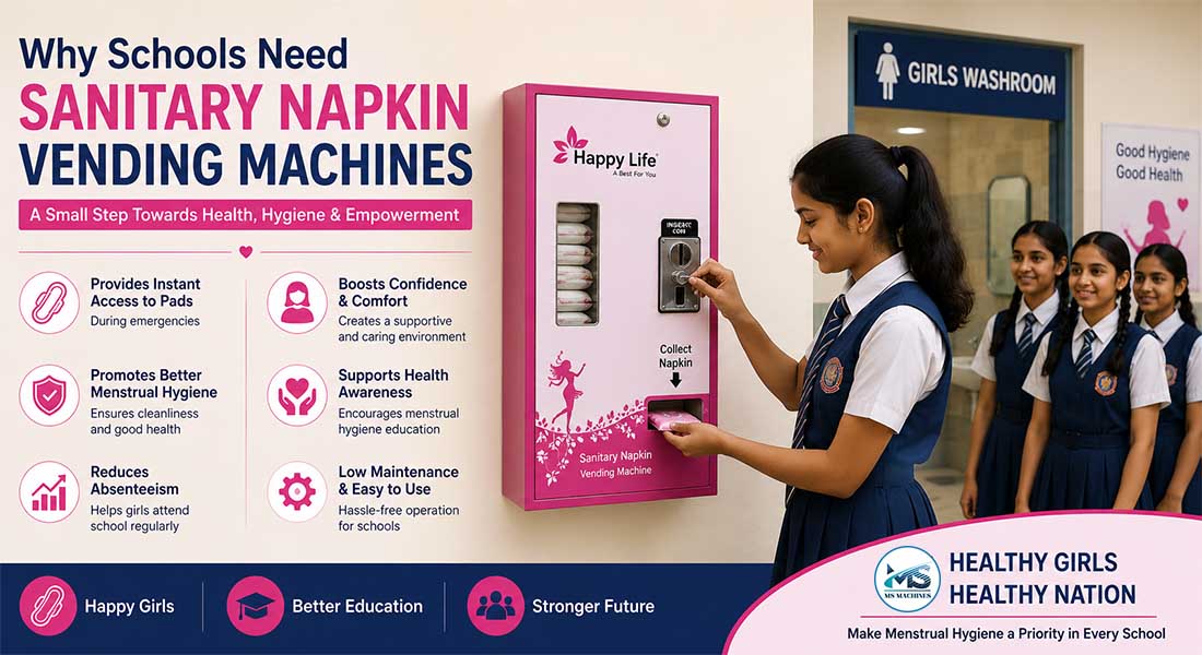 Why Schools Need Sanitary Napkin Vending Machines?